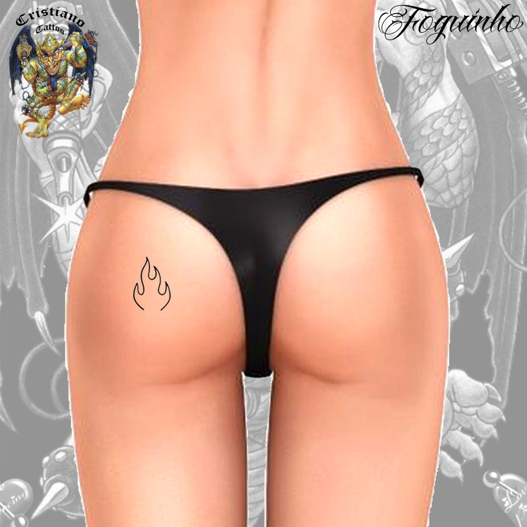 Foguinho – Tattoo Sexy – Projeto - Cristiano Tattoo Estúdio & Love Piercing